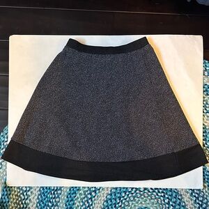 Joe B Charcoal and Black A-Line mini Skirt